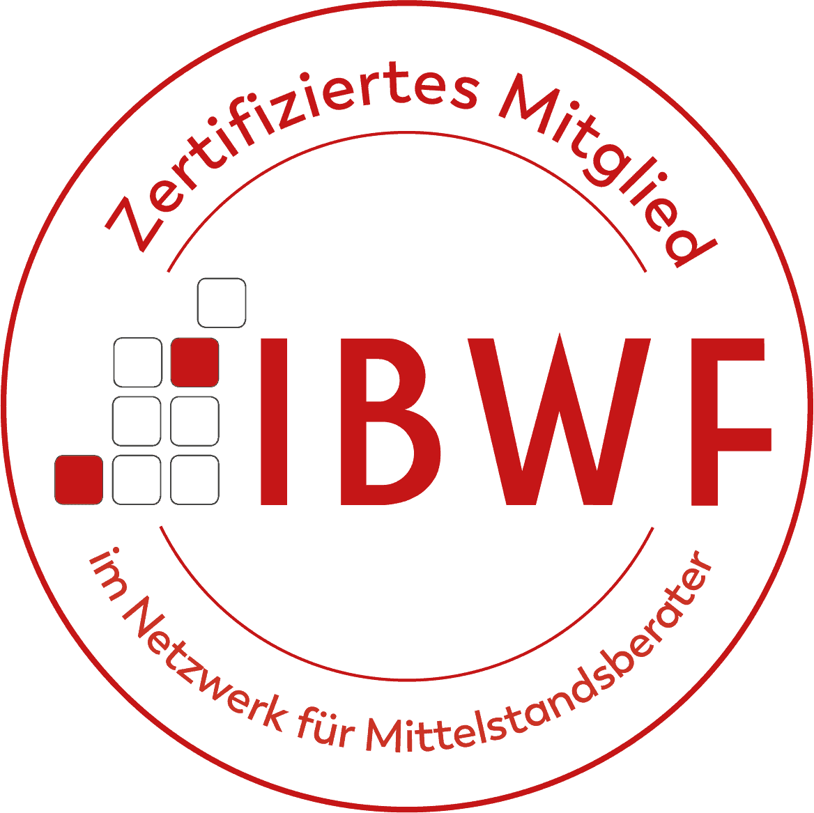Zertif. Mitglied im Netzwerk für Mittelstandsberater: IBWF